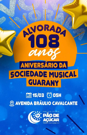 Parabéns Sociedade Musical Guarany, 108 Anos